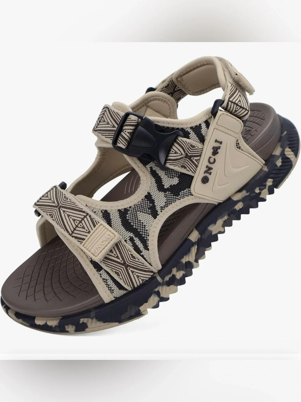 ONCAI Arch Support Adjustable Straps Men's Hiking Walking Sandals size 15
